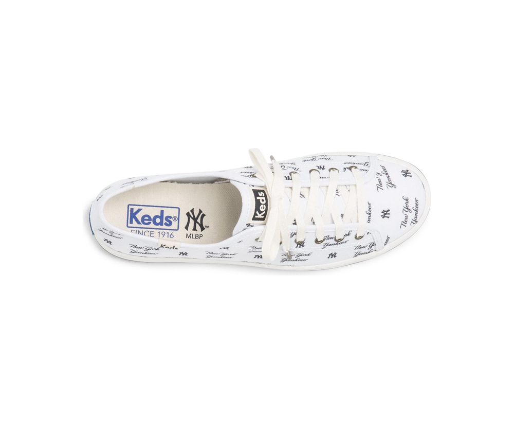 Zapatillas Keds Mujer Blancas - Kickstart Mlb® - 380-IUAPML